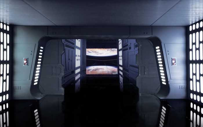Digital wallpaper Star Wars Death Star Floor