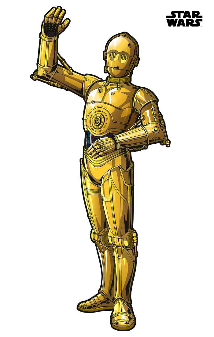 Wall tattoo Star Wars XXL C-3PO