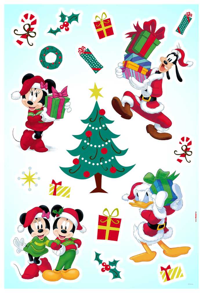 Wall tattoo Mickey Christmas Presents