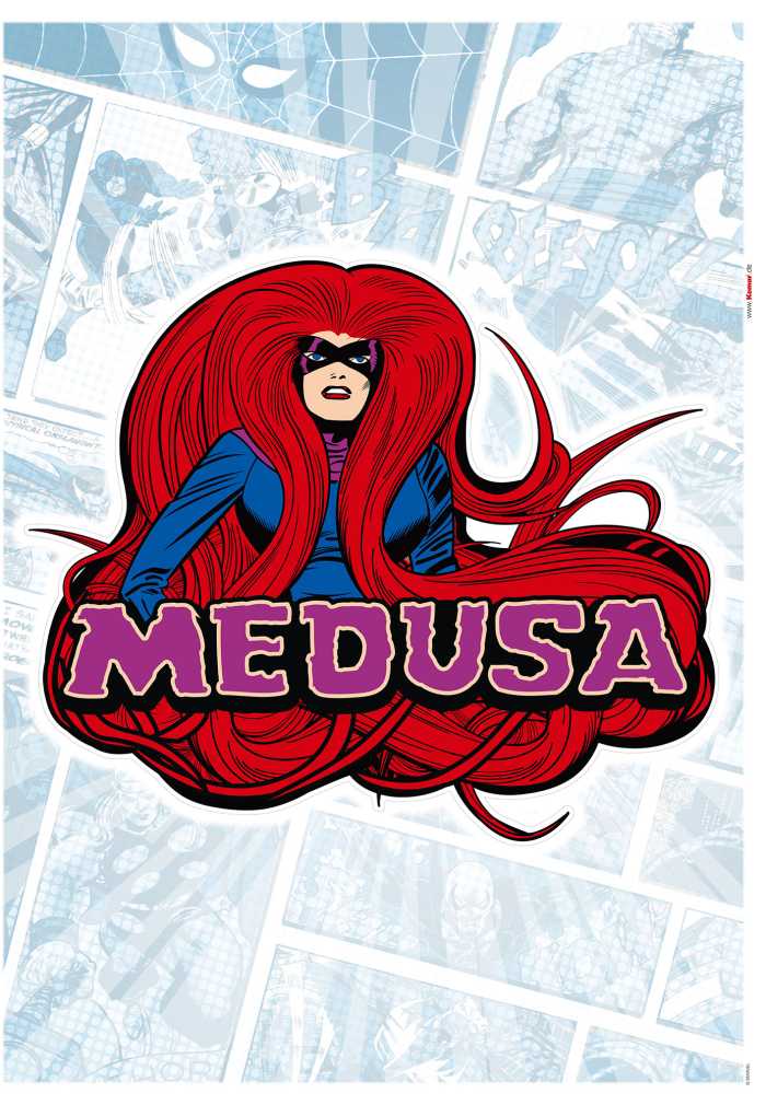 Wall tattoo Medusa Comic Classic