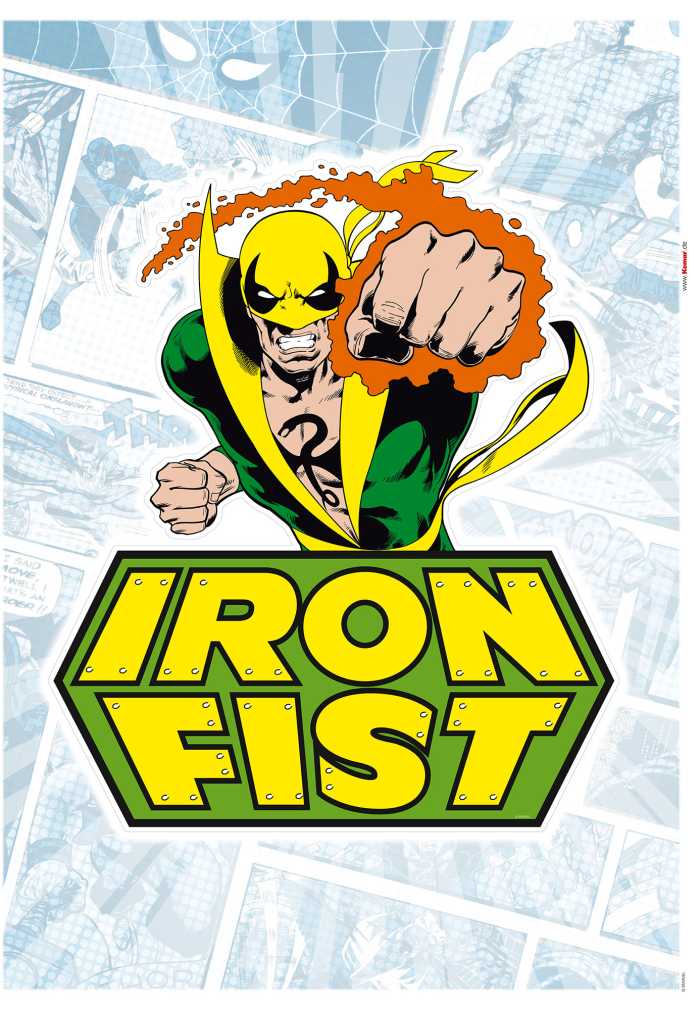 Wall tattoo Iron Fist Comic