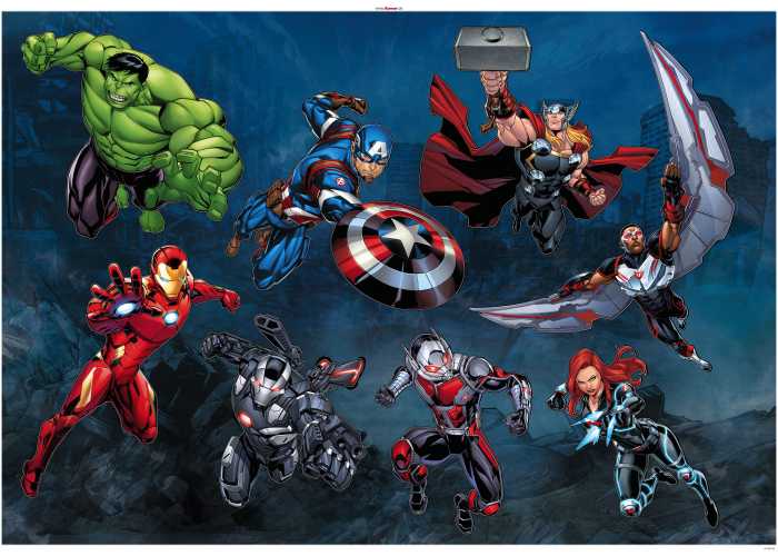 Wall tattoo Avengers Action