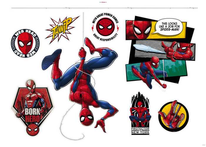 Wall tattoo Spider-Man Web Head