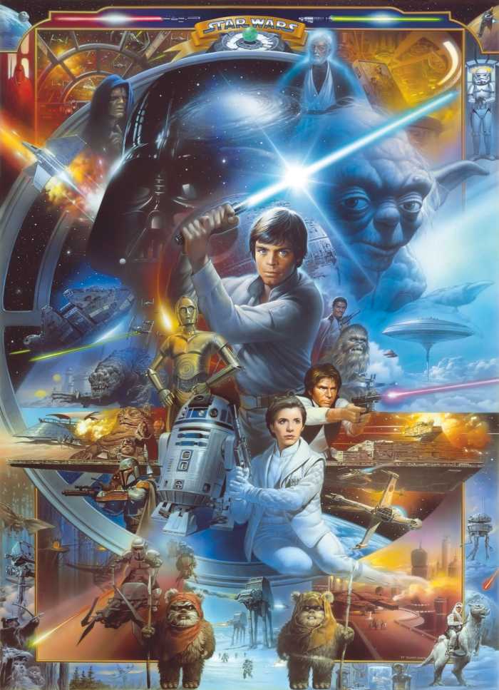 Photomural Star Wars Luke Skywalker Collage