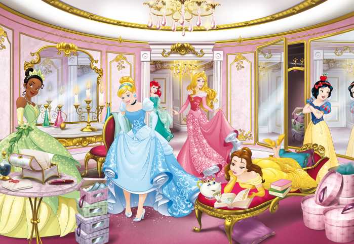 Photomural Disney Princess Mirror