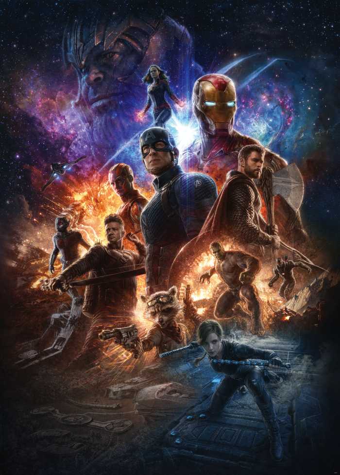 Digital wallpaper Avengers Battle of Worlds