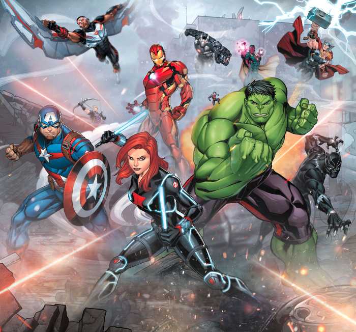 Digital wallpaper Avengers Street Revenge