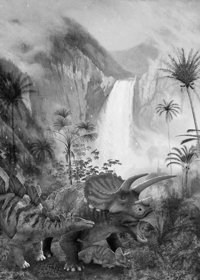 Digital wallpaper Jurassic Waterfall