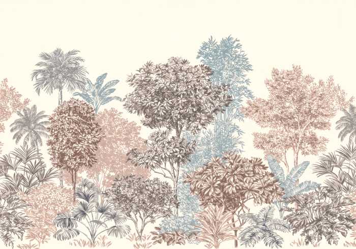 Digital wallpaper Painted Trees