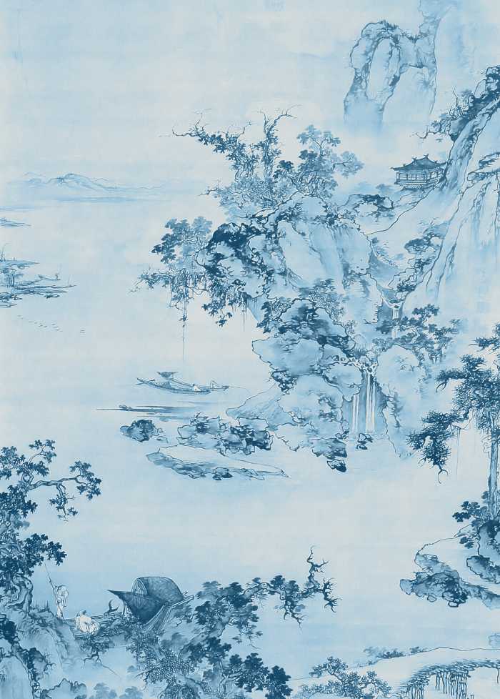 Digital wallpaper Blue China