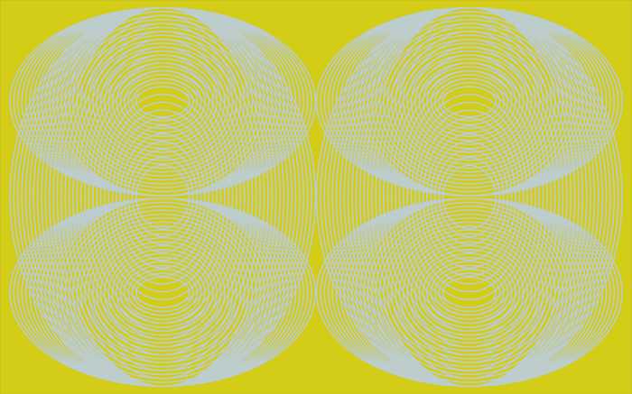 Digital wallpaper Eyes Wide Open Quartett yellow-ice