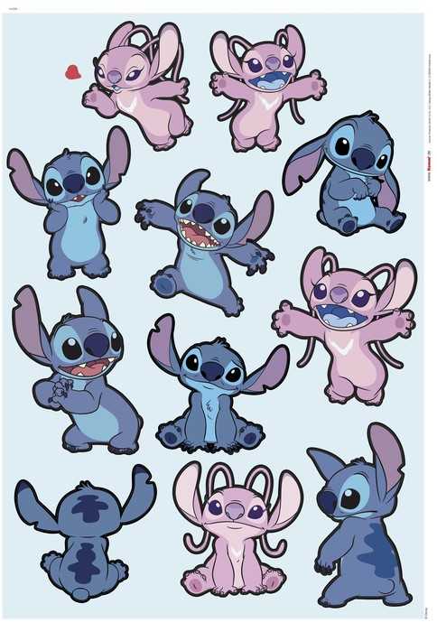  Disney Stitch and Angel Happy
