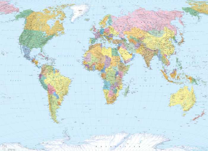 Paper World Map