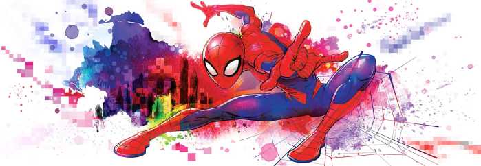 Paper Spider-Man Graffiti 