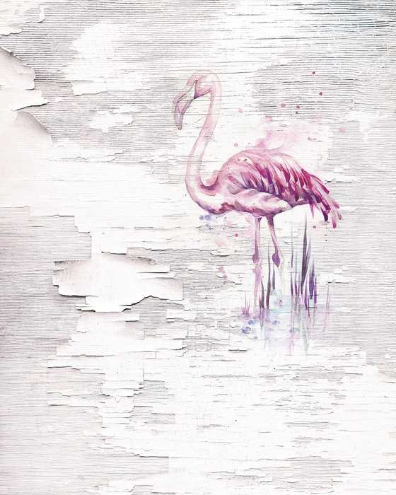 Premium Non-Woven Pink Flamingo
