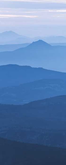 Premium Non-Woven Blue Mountain Panel