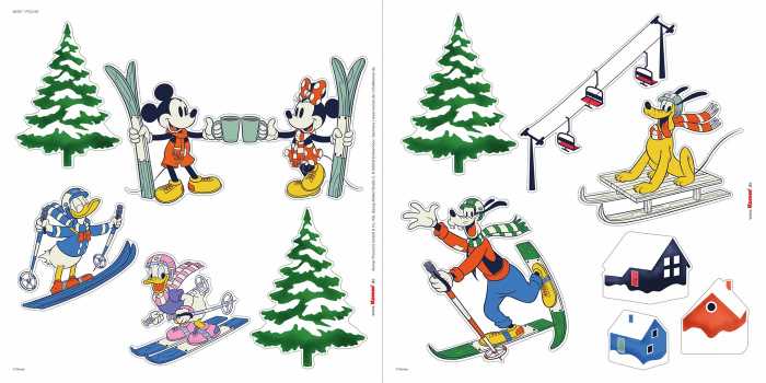 Window sticker self-adhesive foil Disney Mickey Mouse Snowland