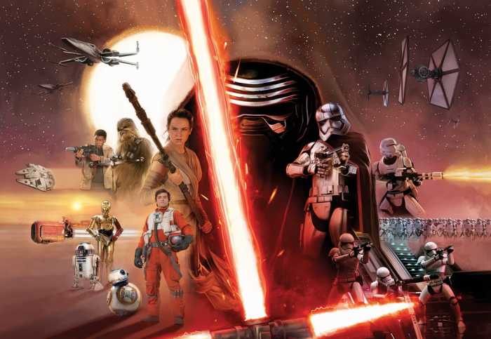 Paper Star Wars EP7 Collage