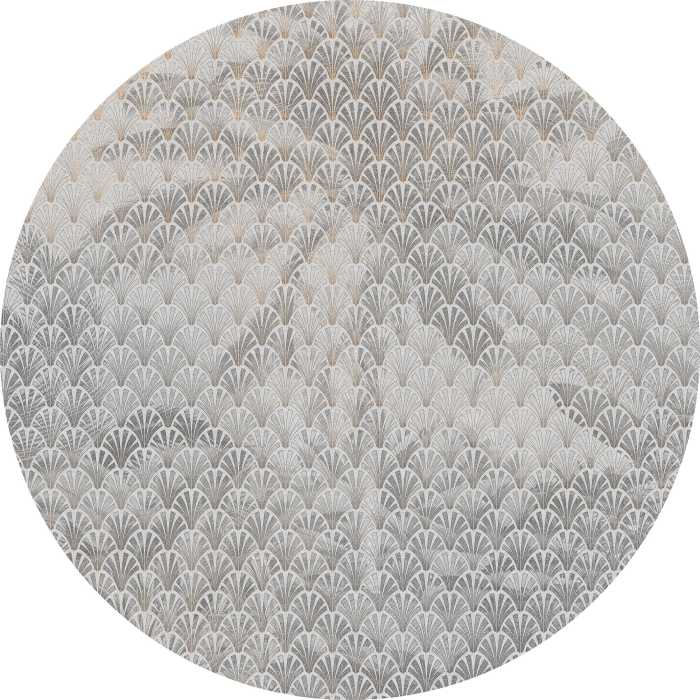 Non-woven adhesive round mural Palma