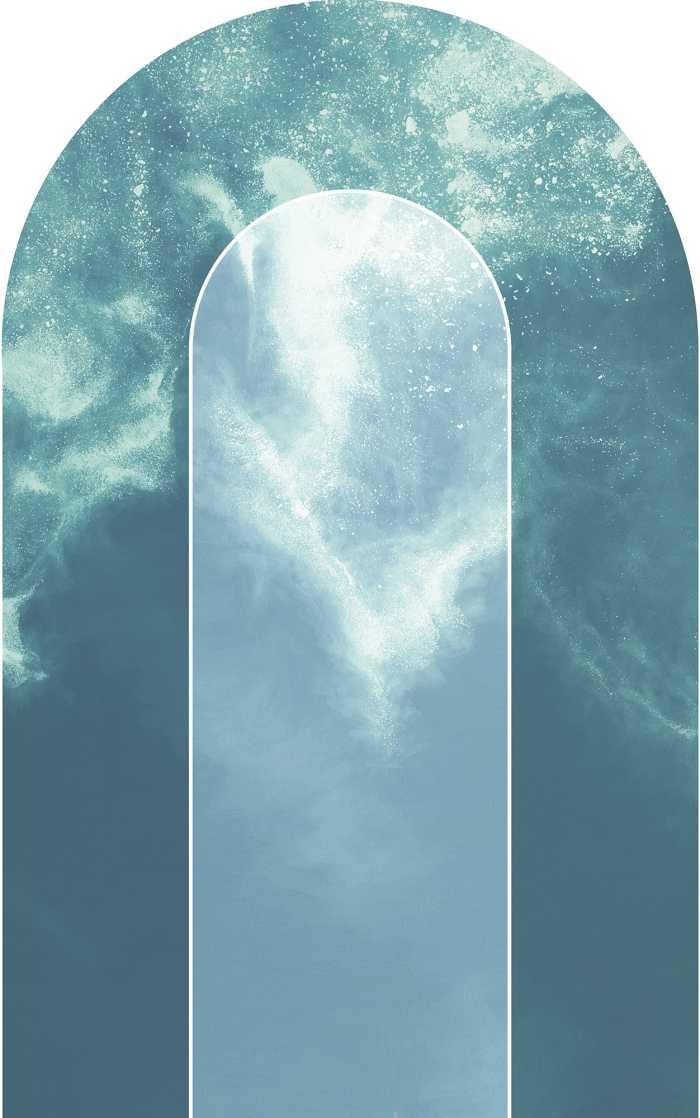 Self-adhesive photo mural on non-woven Tide