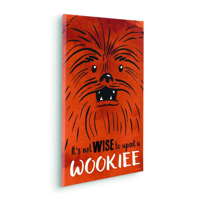Vlies Bild auf Keilrahmen/ Echtholzrahmen Star Wars Don´t Upset Wookiee