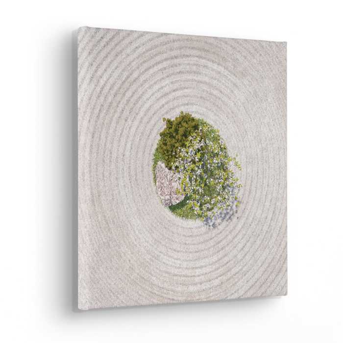 Vlies Bild auf Keilrahmen/ Echtholzrahmen Shavasana