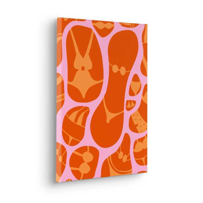 Vlies Bild auf Keilrahmen/ Echtholzrahmen Bikinis