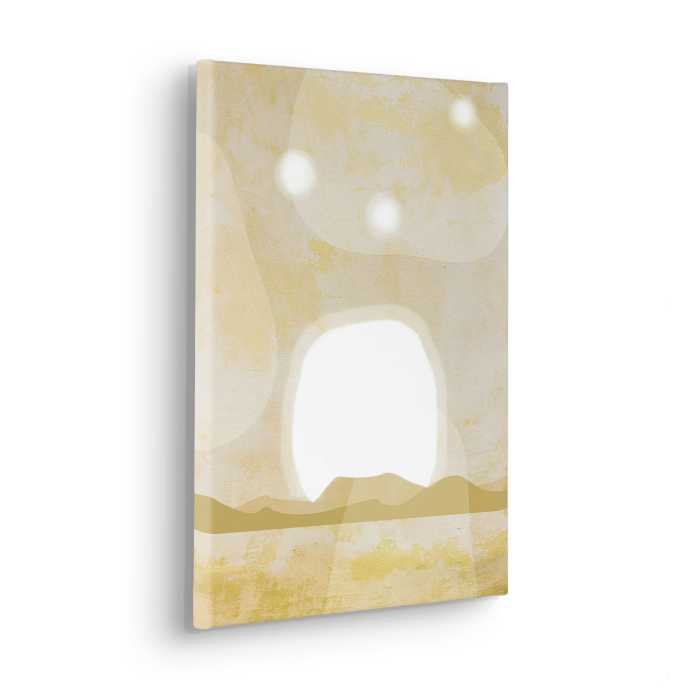 Vlies Bild auf Keilrahmen/ Echtholzrahmen Desert Scene