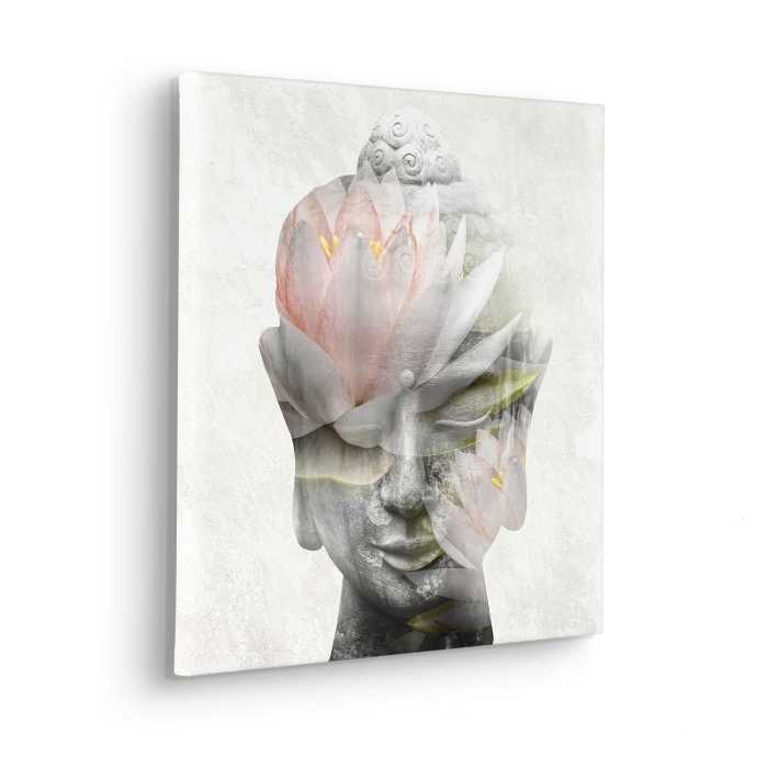 Vlies Bild auf Keilrahmen/ Echtholzrahmen Wellness Time