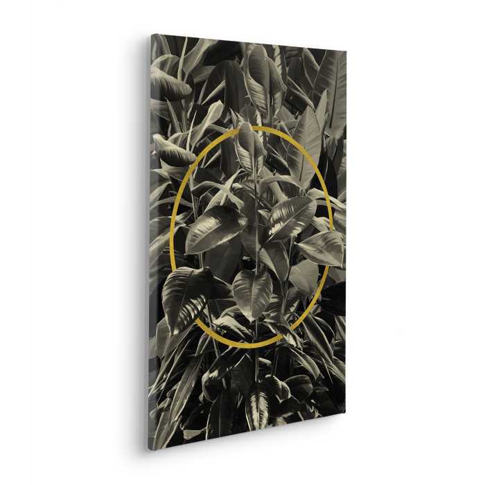 Vlies Bild auf Keilrahmen/ Echtholzrahmen Green Surrounding