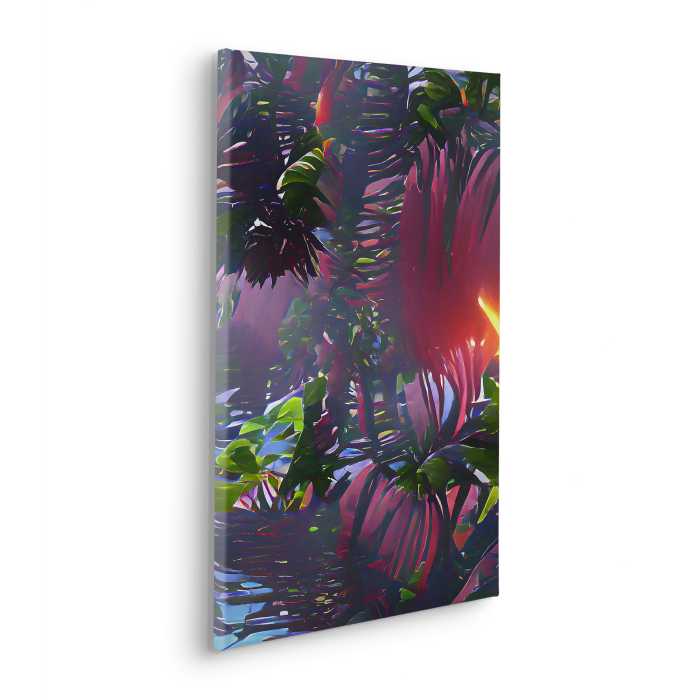 Vlies Bild auf Keilrahmen/ Echtholzrahmen Rockabilly