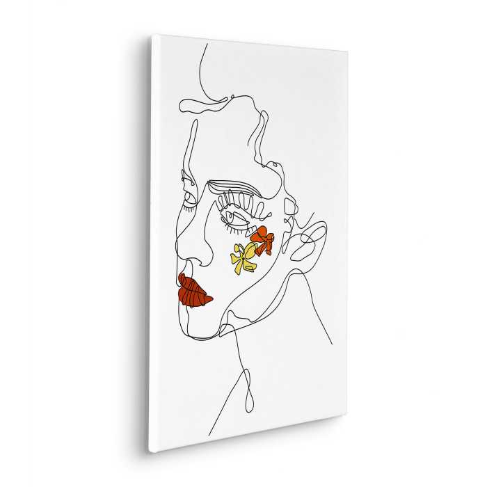 Vlies Bild auf Keilrahmen/ Echtholzrahmen Frühlingsgefühle