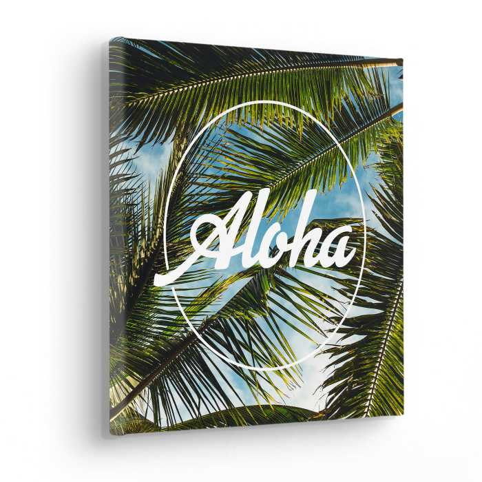 Vlies Bild auf Keilrahmen/ Echtholzrahmen Holy Island