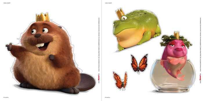 Wall tattoo adhesive foil Disney Pixar Hoppers Queens and King