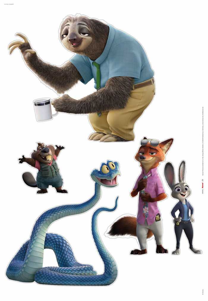 Wall tattoo adhesive foil Zoomania