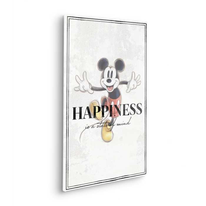 Vlies Bild auf Keilrahmen/ Echtholzrahmen Mickey Be Kind
