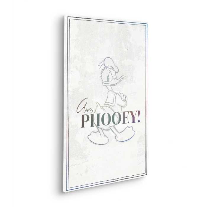 Vlies Bild auf Keilrahmen/ Echtholzrahmen Donald Duck Phooey!