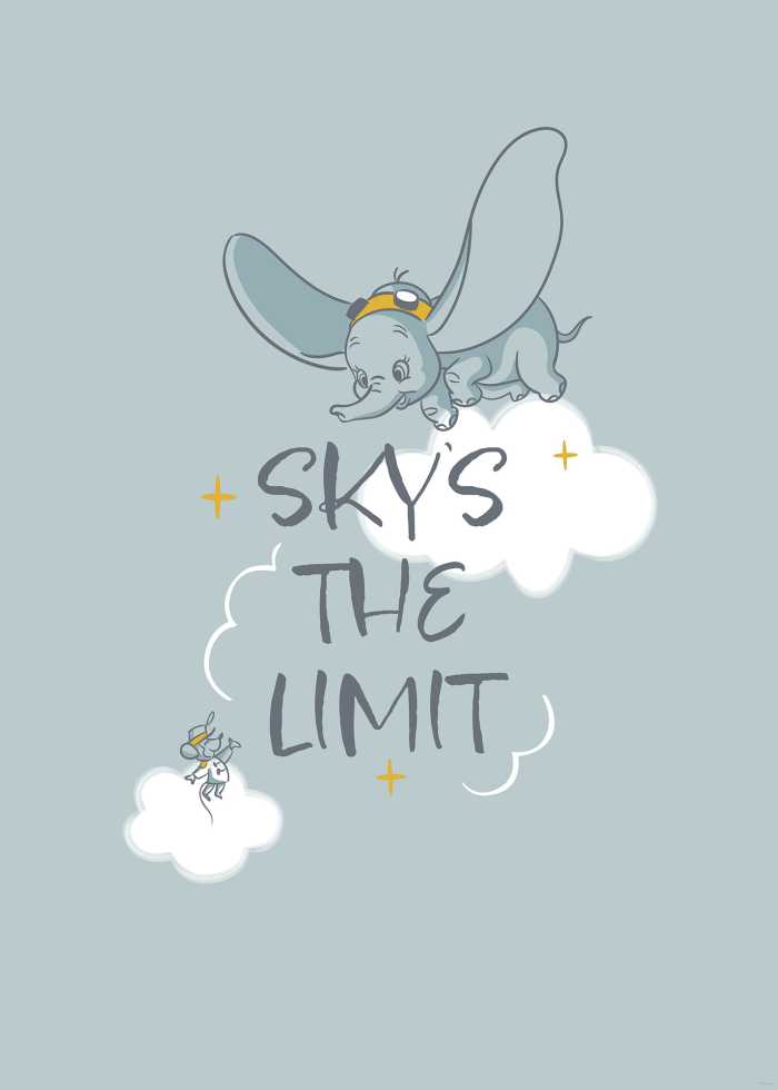 Poster Disney Dumbo Sky`s the Limit