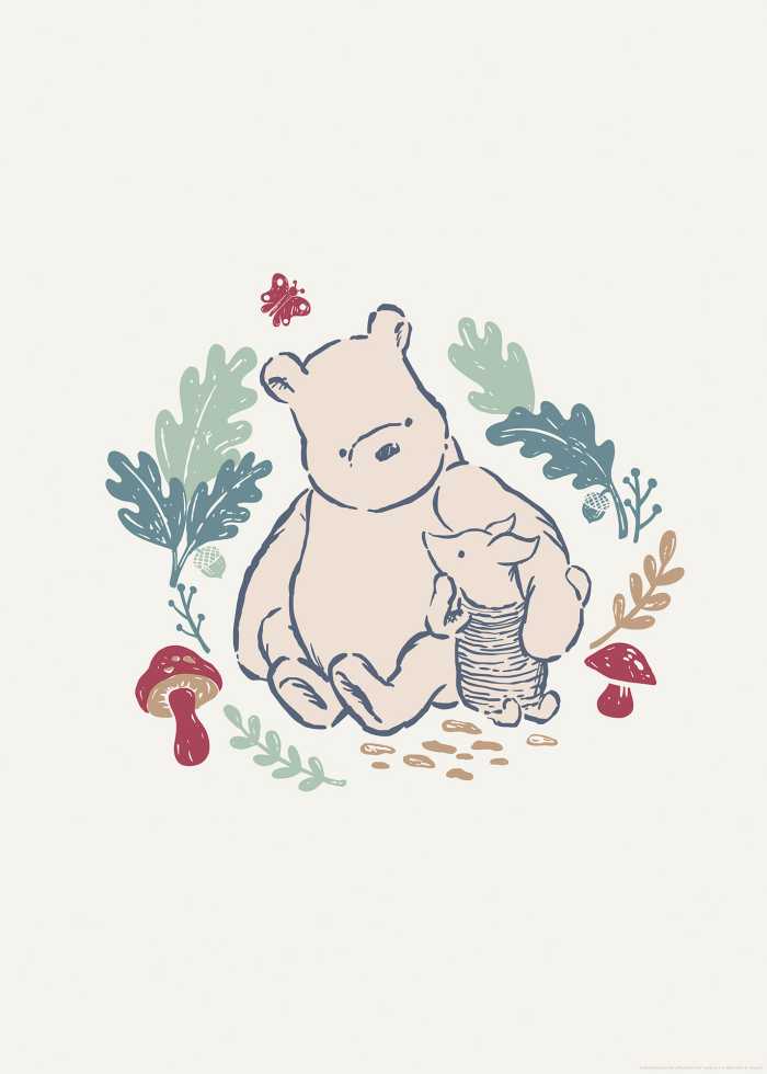 Poster Disney Winnie the Pooh Taking Care