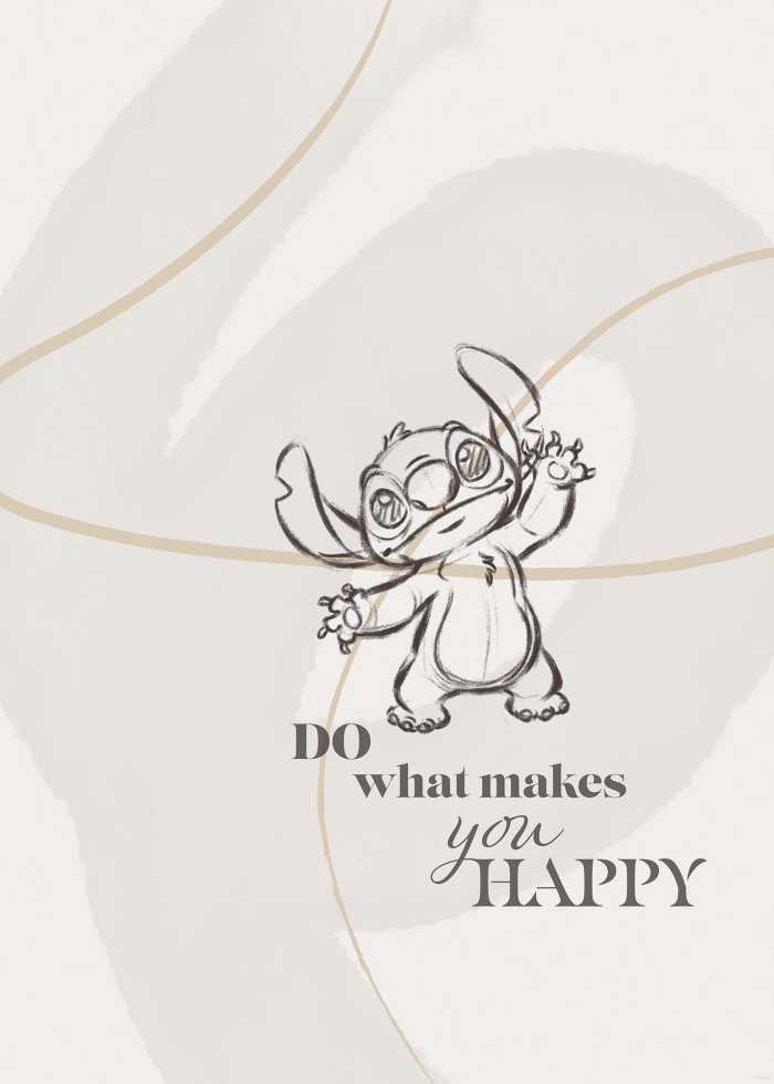 Poster Disney Lilo and Stitch Do What Makes You Happy