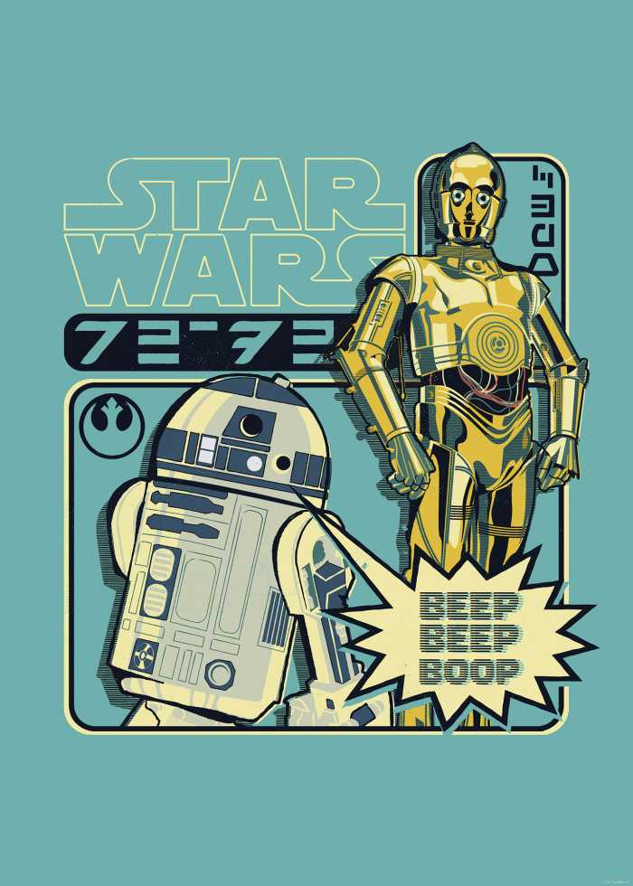 Poster Star Wars Beep Boop