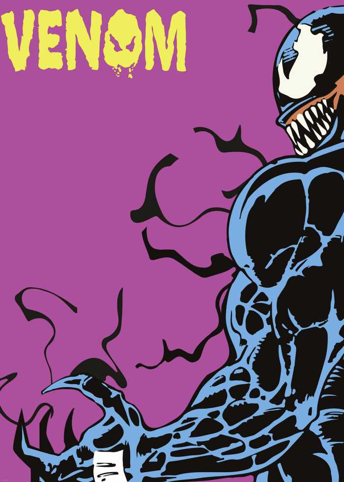 Poster Marvel Venom Colourful Stare