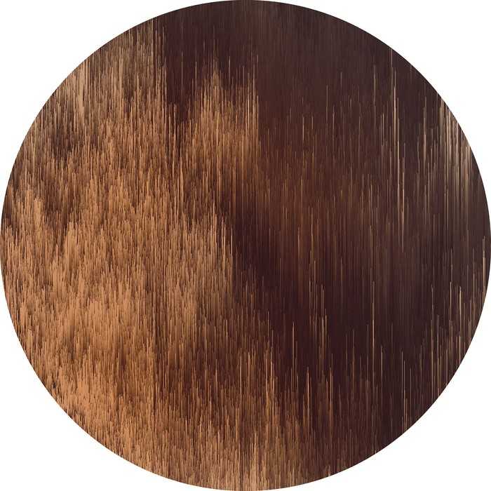 Non-woven adhesive round mural Windlines Color
