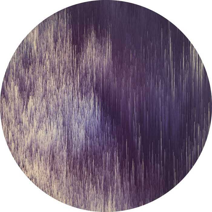 Non-woven adhesive round mural Harmony