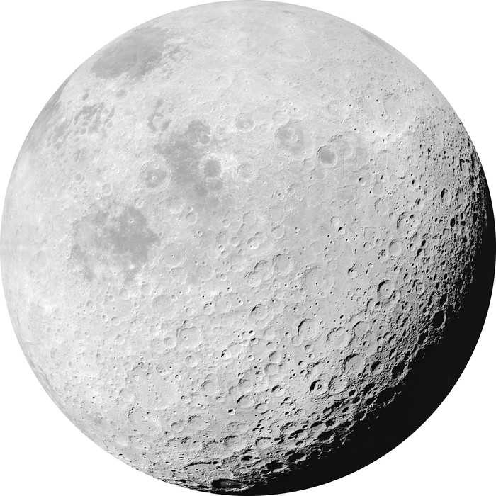 Non-woven adhesive round mural Luna