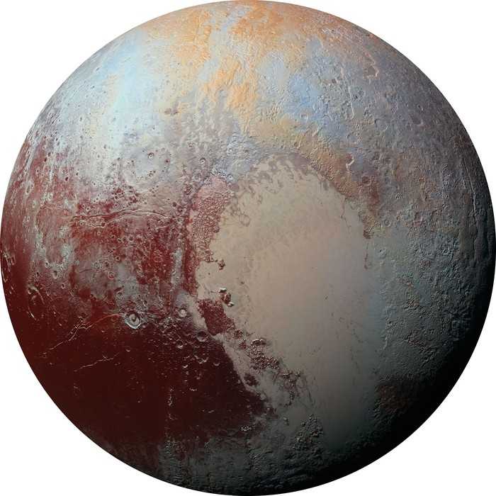 Non-woven adhesive round mural Pluto