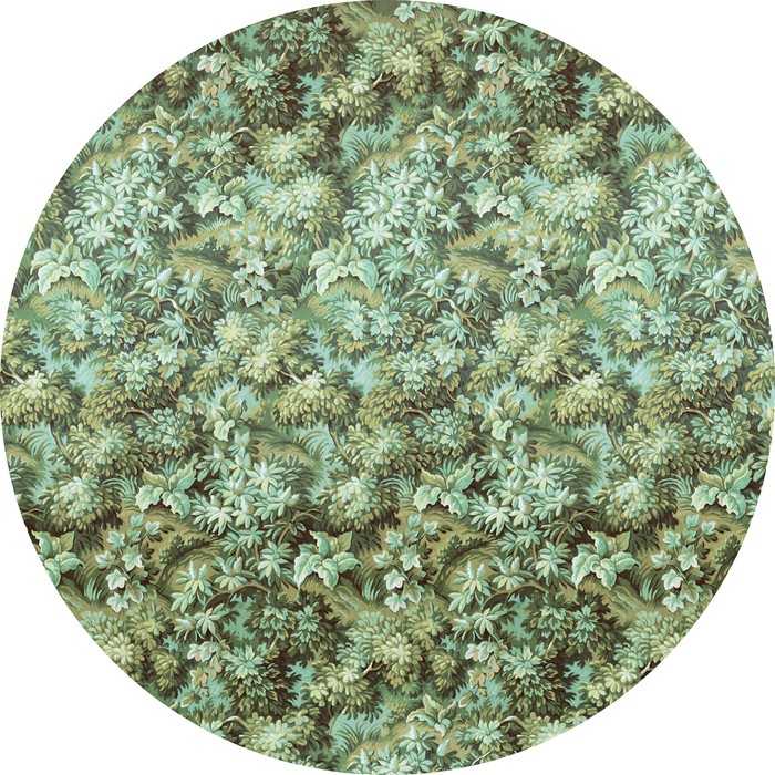 Non-woven adhesive round mural Greenery