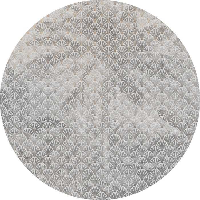 Non-woven adhesive round mural Palma