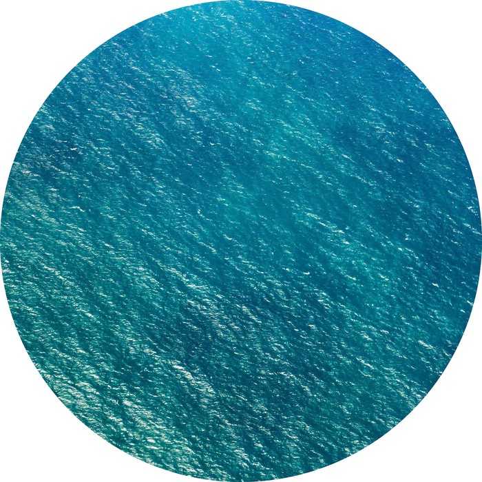 Non-woven adhesive round mural Calm