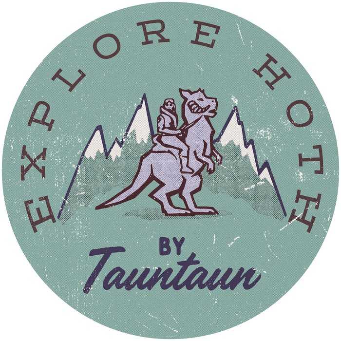 Non-woven adhesive round mural Star Wars Explore Hoth